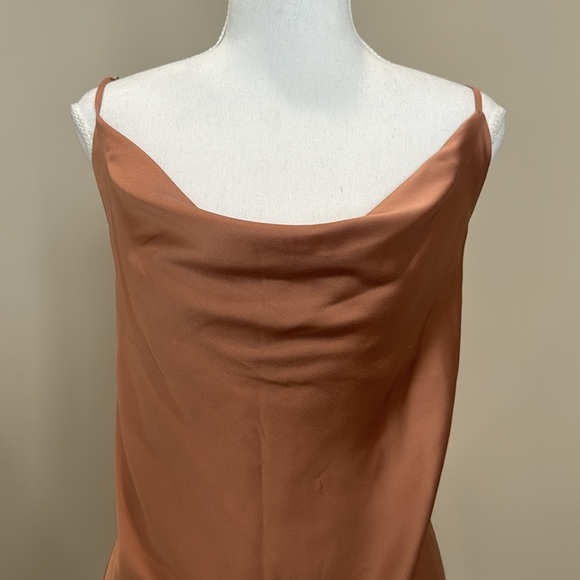 International Concepts Satin Cinnamon Colored Camisole​ - Picture 2 of 7